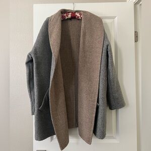 Eileen Fisher Double Face cardigan coat medium